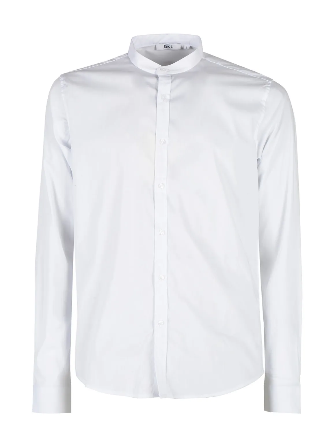 Enos Jeans Camicia uomo slim fit con colletto alla coreana