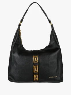 Enrico Coveri Borsa a spalla da donna in ecopelle - nero