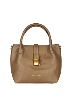 Enrico Coveri Borsa donna a mano con doppi manici - khaki