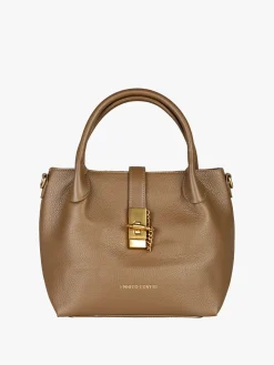 Enrico Coveri Borsa donna a mano con doppi manici - khaki