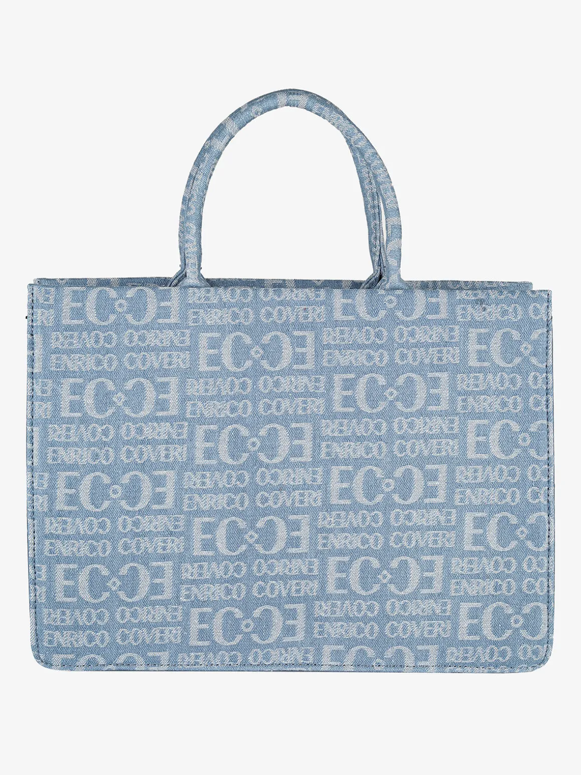 Enrico Coveri Borsa donna in jeans con doppi manici