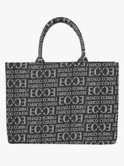 Enrico Coveri Borsa donna in jeans con doppi manici