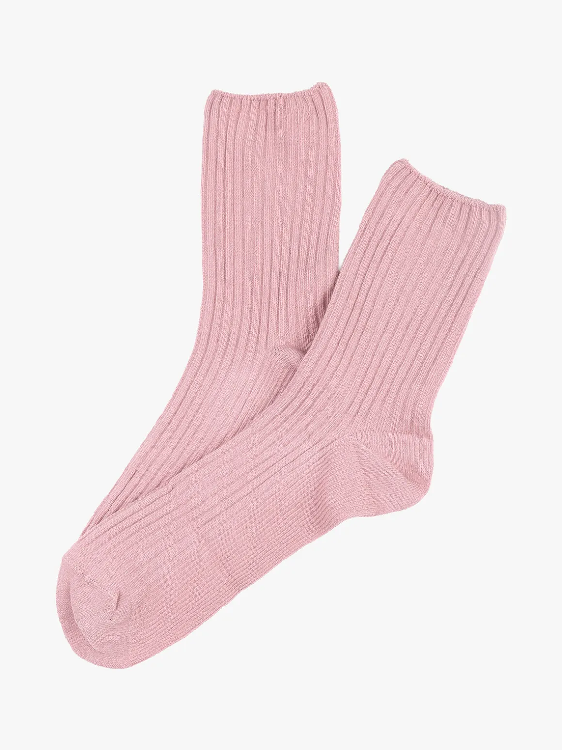 Enrico Coveri Calza corta da donna a costine - rosa