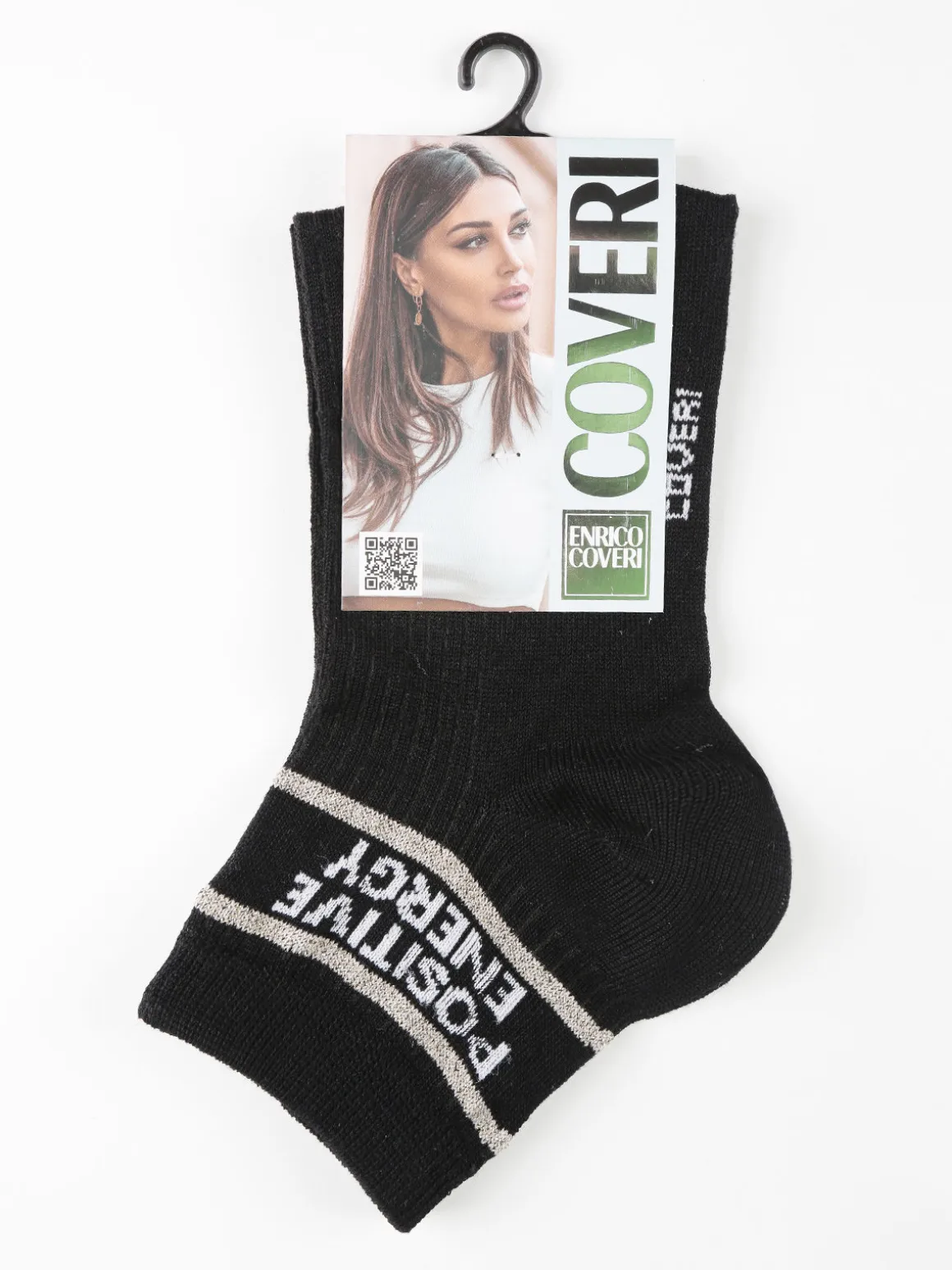 Enrico Coveri Calza corta donna con scritta