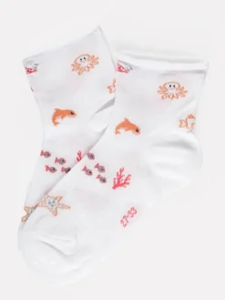 Enrico Coveri Calze corte bambina con stampe