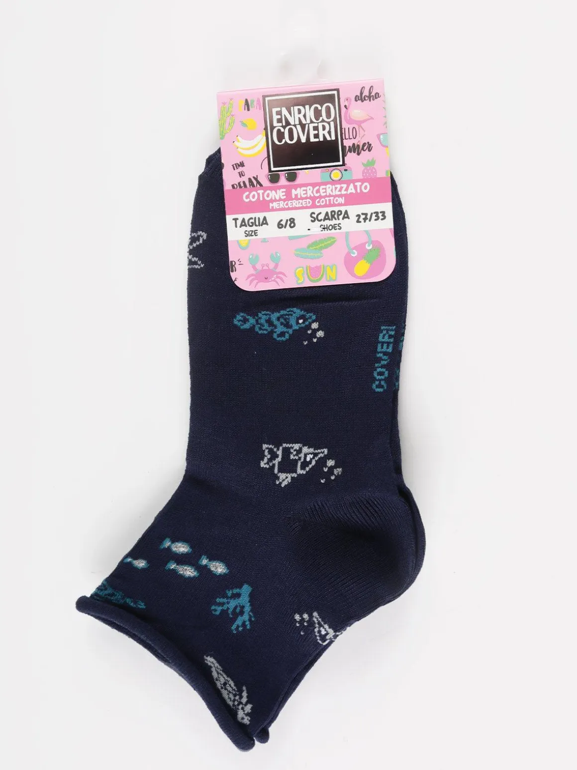 Enrico Coveri Calze corte bambina con stampe