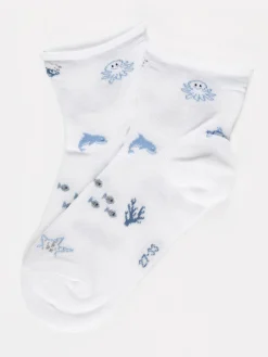 Enrico Coveri Calze corte bambina con stampe