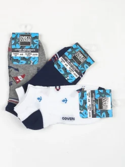 Enrico Coveri Calze corte da bambino confezione 3 paia