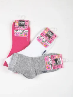 Enrico Coveri Calze corte da bambina confezione 3 paia