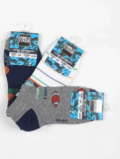 Enrico Coveri Calze corte da bambino confezione 3 paia