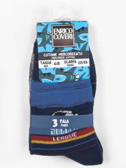 Enrico Coveri Calze corte da bambino confezione 3 paia