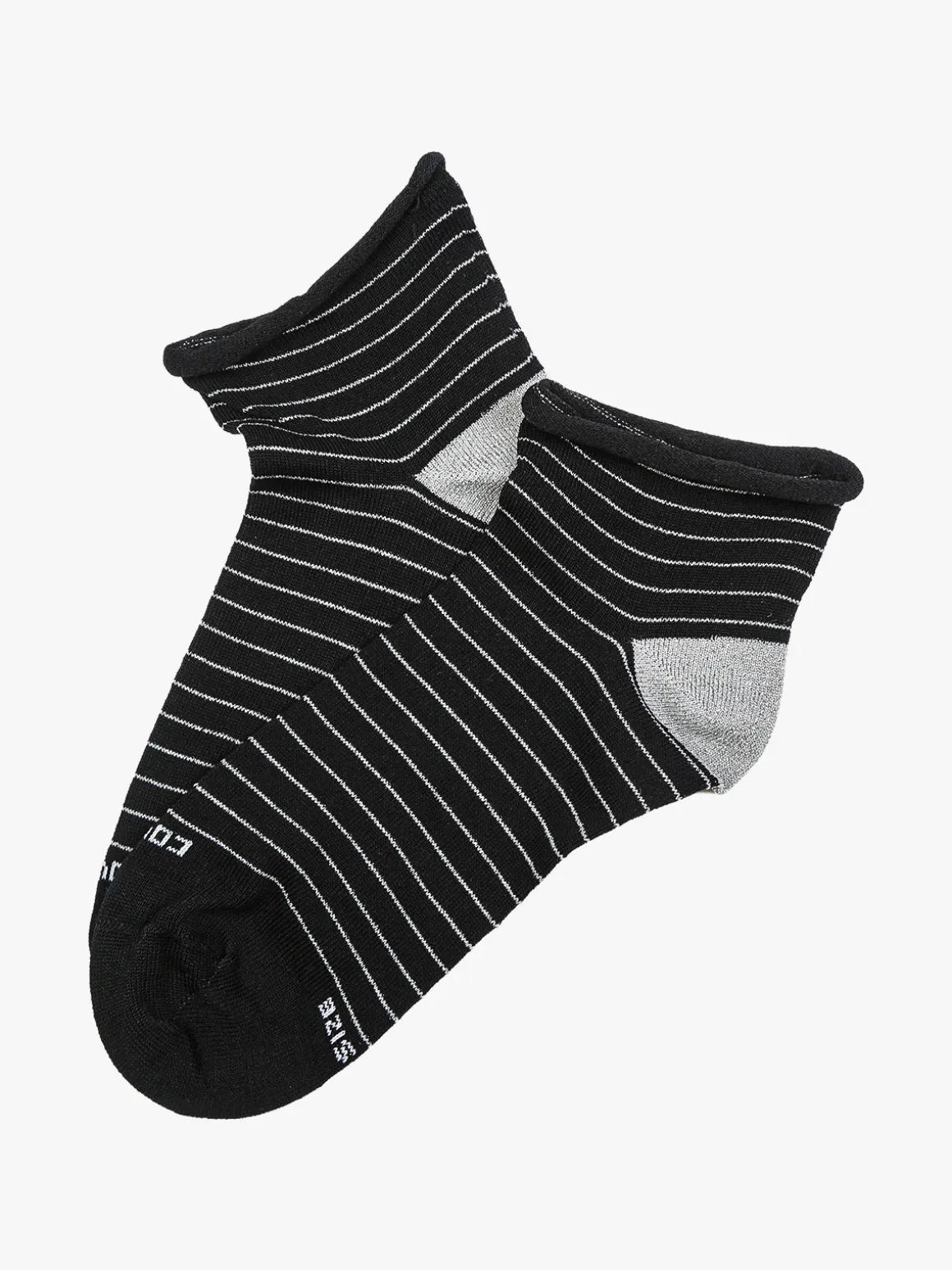 Enrico Coveri Calze corte da donna in cotone mercerizzato - nero