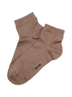 Enrico Coveri Calze corte da donna in cotone mercerizzato - cammello