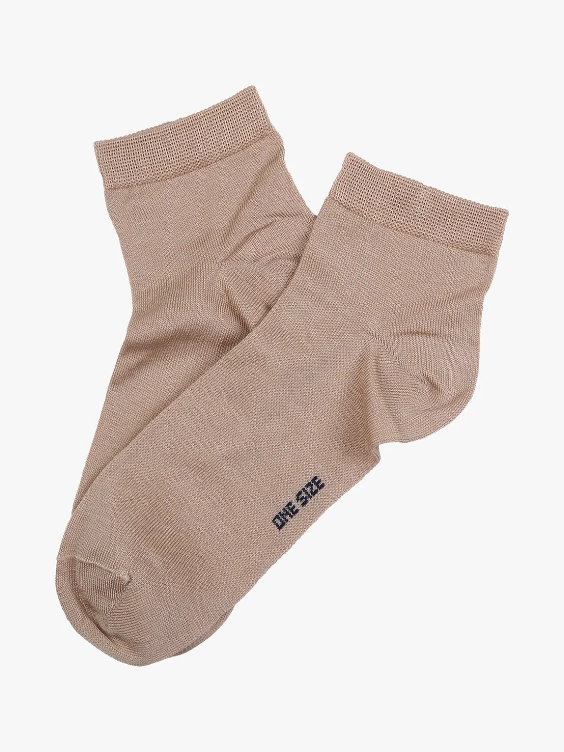 Enrico Coveri Calze corte da donna in cotone mercerizzato - khaki