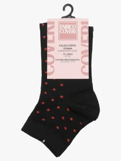 Enrico Coveri Calze corte da donna in cotone mercerizzato - fucsia