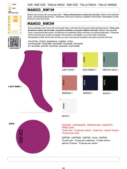 Enrico Coveri Calze corte da donna in cotone mercerizzato - fucsia