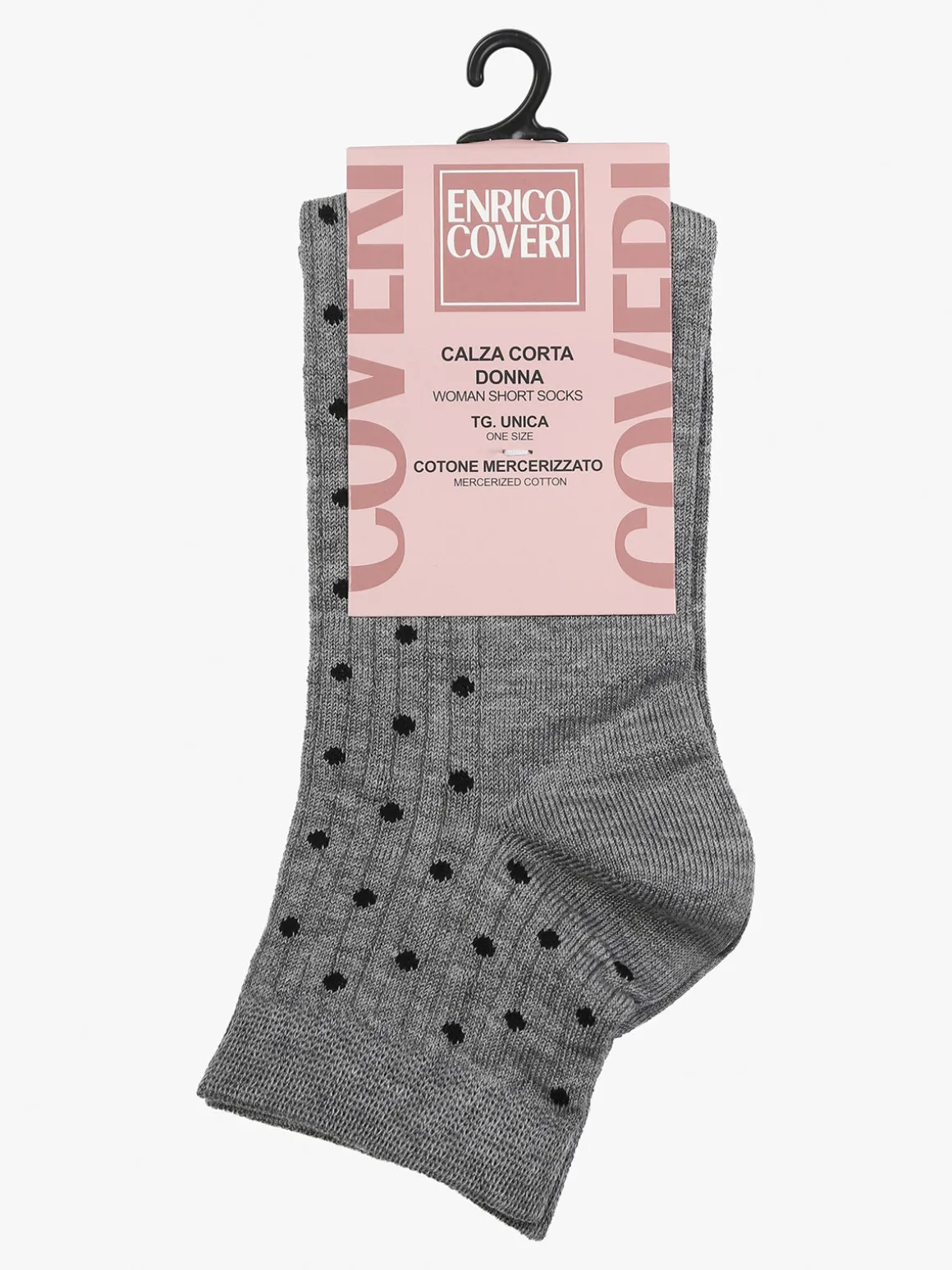 Enrico Coveri Calze corte da donna a pois - grigio