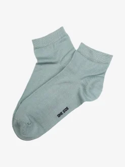 Enrico Coveri Calze corte da donna in cotone mercerizzato - acqua marina