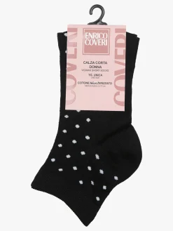 Enrico Coveri Calze corte da donna con ricami - fango
