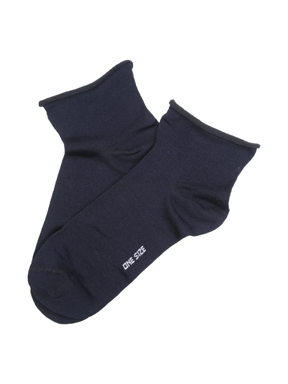 Enrico Coveri Calze corte da donna in cotone mercerizzato - blu scuro