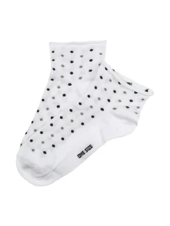 Enrico Coveri Calze corte da donna a pois - bianco
