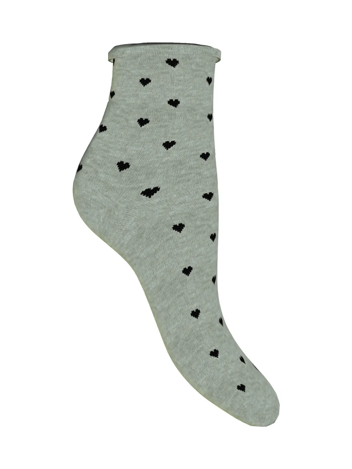 Enrico Coveri Calze corte da donna con cuori - bianco
