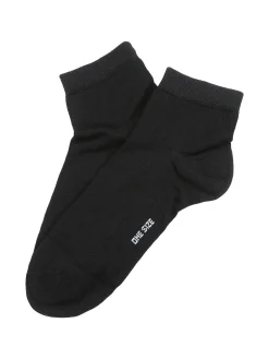Enrico Coveri Calze corte da donna in cotone mercerizzato - nero