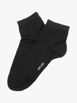 Enrico Coveri Calze corte da donna in cotone mercerizzato - nero