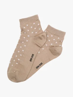 Enrico Coveri Calze corte da donna a pois - khaki