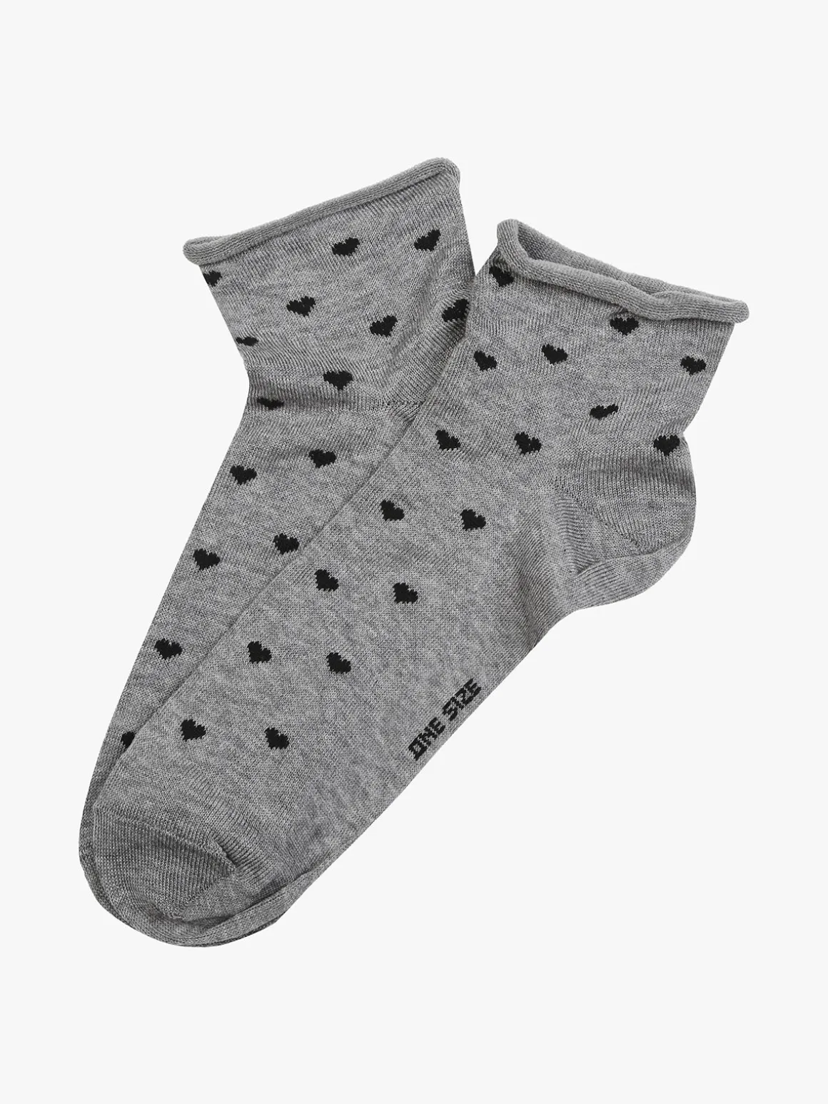 Enrico Coveri Calze corte da donna con cuori - grigio
