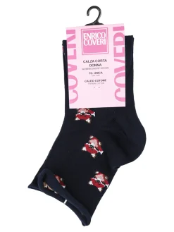 Enrico Coveri Calze corte da donna in caldo cotone - rosa