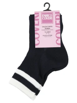 Enrico Coveri Calze corte da donna in caldo cotone - grigio
