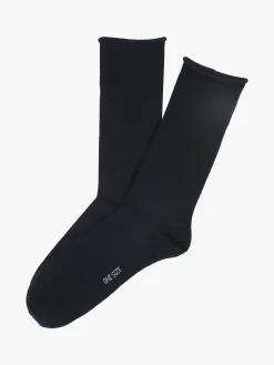Enrico Coveri Calze corte da uomo in caldo cotone - blu scuro