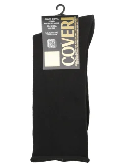 Enrico Coveri Calze corte da uomo in caldo cotone - nero