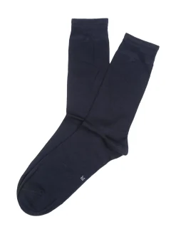 Enrico Coveri Calze corte da uomo in cotone mercerizzato - blu