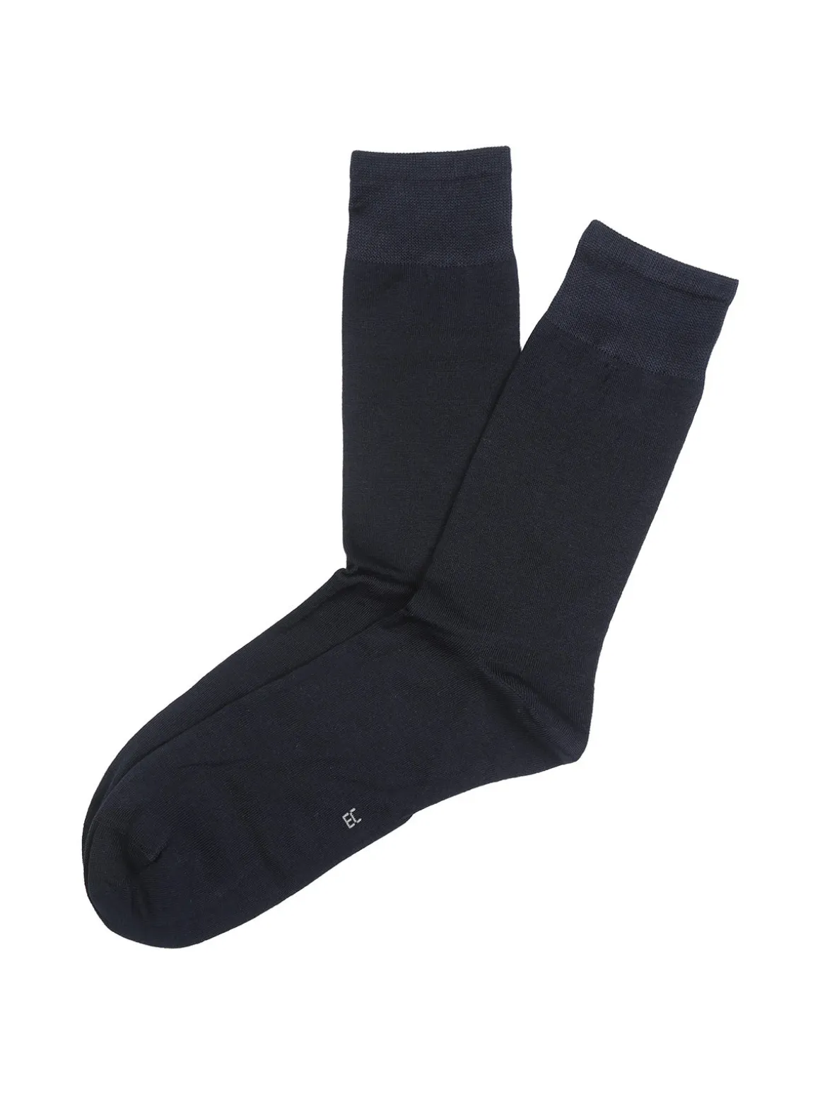Enrico Coveri Calze corte da uomo in cotone mercerizzato - blu scuro
