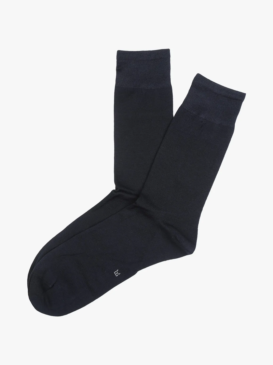 Enrico Coveri Calze corte da uomo in cotone mercerizzato - blu scuro