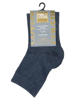 Enrico Coveri Calze corte donna in caldo cotone - jeans