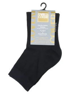 Enrico Coveri Calze corte donna in caldo cotone - blu scuro