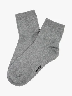 Enrico Coveri Calze corte donna in caldo cotone - grigio scuro