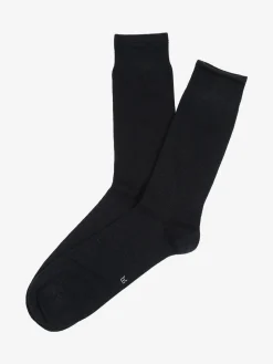 Enrico Coveri Calze corte uomo in misto cashmere - blu scuro