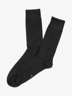 Enrico Coveri Calze corte uomo in misto cashmere - grigio scuro