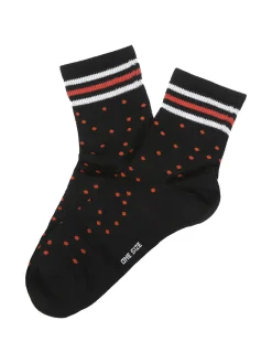Enrico Coveri Calze da donna midi a pois - nero