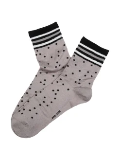 Enrico Coveri Calze da donna midi a pois - grigio