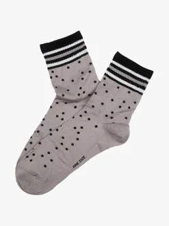 Enrico Coveri Calze da donna midi a pois - grigio