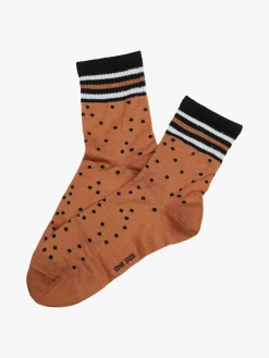 Enrico Coveri Calze da donna midi a pois - cammello