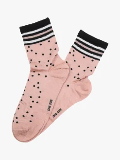 Enrico Coveri Calze donna midi a pois - rosa