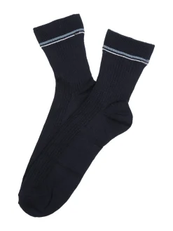 Enrico Coveri Calze donna midi a costine - blu scuro