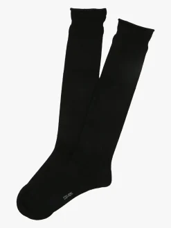 Enrico Coveri Calze lunghe da donna in misto cashmere - nero