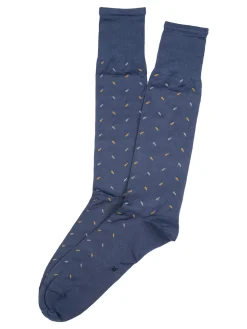 Enrico Coveri Calze lunghe da uomo in filo di scozia con stampe